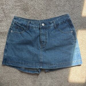Denim Mini Skirt